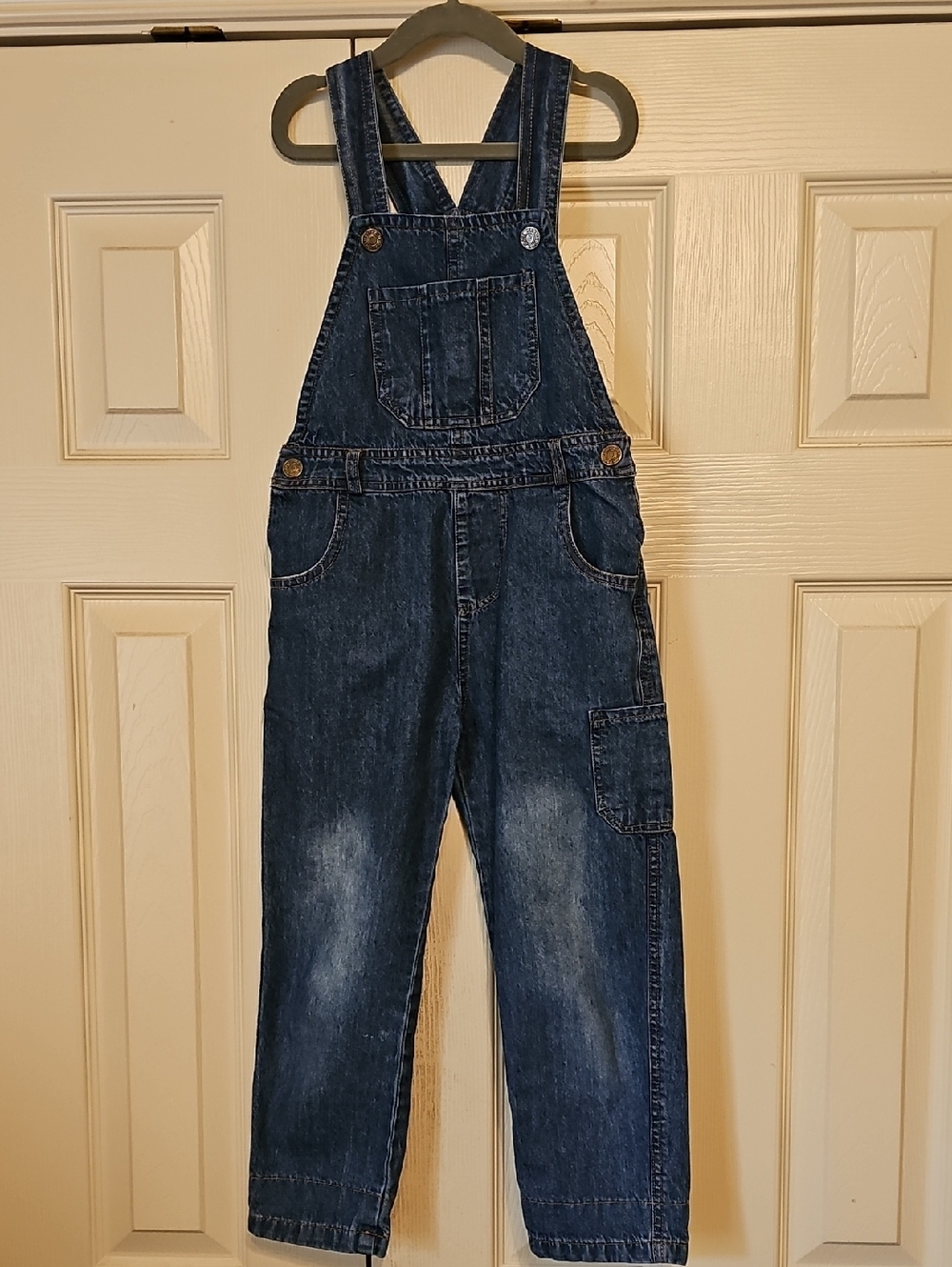 Girls Blue Denim Overalls Size 6
